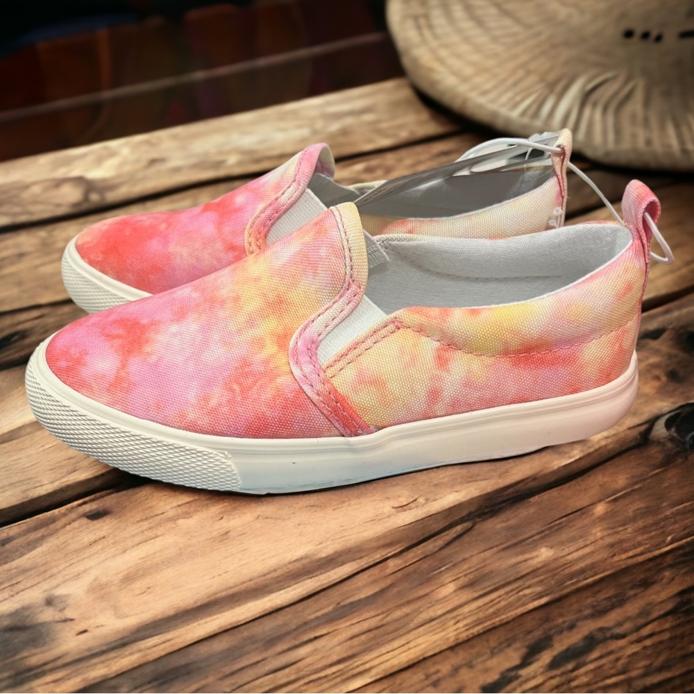 Girls Cat & Jack Tie Dye Slip On Shoes